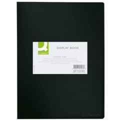 Dosar de prezentare personalizabil A3, 20 file, negru, Q-Connect