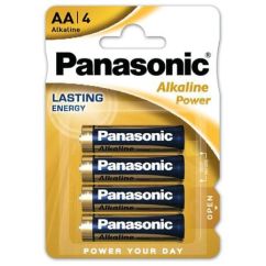 Baterii alcaline AA (LR6), 1.5V, 4 buc/set, Panasonic