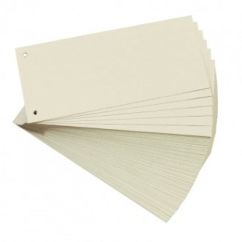 Separatoare din carton, 105x240mm, pentru biblioraft, 100 buc/set, galben pastel, Standard