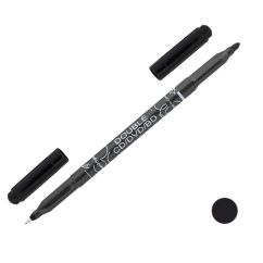 Marker pentru CD/DVD, doua capete, varfuri rotunde 0.6mm/2.5mm, negru, Centropen 3616