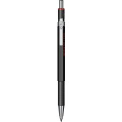 Creion mecanic, grip plastic ABS, 2.0mm, negru, Rotring 300