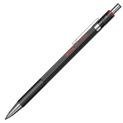 Creion mecanic, grip plastic ABS, 2.0mm, negru, Rotring 300