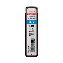 Mine creion mecanic, 0.7mm, HB, 12 buc/etui, Rotring