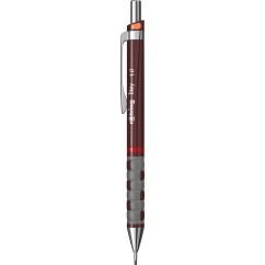 Creion mecanic, grip ergonomic, 1.0mm, burgundy, Rotring Tikky III