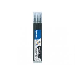 Rezerva pentru roller, varf conic 0.7mm, 3 buc/set, negru, Pilot Frixion Ball