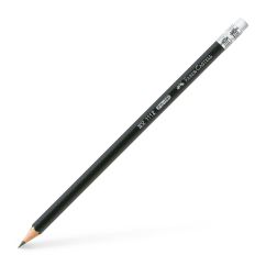 Creion grafit, HB, cu radiera, Faber-Castell 1112