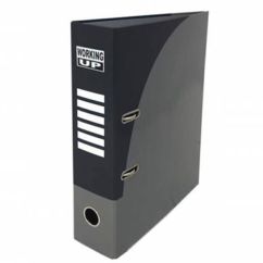 Biblioraft carton A4, in cutie, 80mm, negru, Pigna Working-up