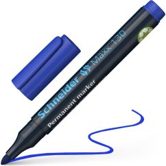 Marker permanent, varf rotund 1-3mm, albastru, Schneider 130