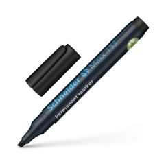 Marker permanent, varf tesit 1-4mm, negru, Schneider Maxx 133