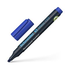 Marker permanent, varf tesit 1-4mm, albastru, Schneider Maxx 133