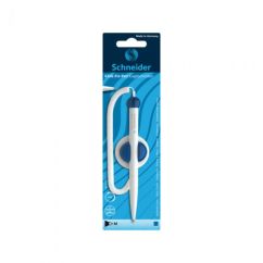 Pix cu snur, suport autoadeziv, varf conic 0.7mm, albastru, Schneider Klick-Fix