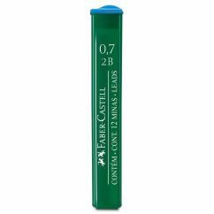 Mine creion mecanic, 0.7mm, 2B, polymer, 12 buc/etui, Faber-Castell