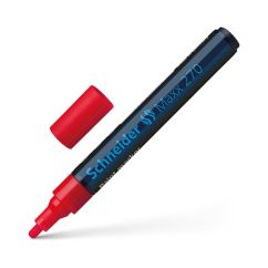 Marker cu vopsea, varf rotund 1-3mm, rosu, Schneider Maxx 270