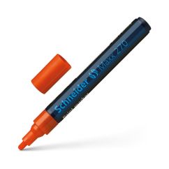 Marker cu vopsea, varf rotund 1-3mm, portocaliu, Schneider Maxx 270