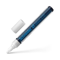 Marker cu vopsea, varf rotund 1-3mm, alb, Schneider Maxx 270