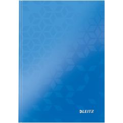 Caiet cu spira A5, 80 coli, coperta cartonata, dictando, albastru, Leitz