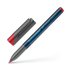 Marker permanent universal (OHP), varf rotund 0.7mm, rosu, Schneider Maxx 222 F