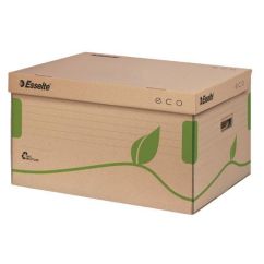 Container arhivare cu capac, pentru cutii, 80/100mm,  242x345x439mm, maro, Esselte Eco