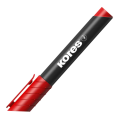 Marker permanent, varf rotund 3.0mm, rosu, Kores XP1