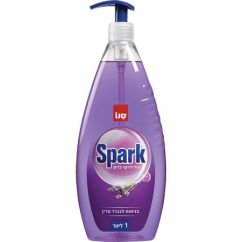 Detergent lichid pentru vase, cu pompita, 1L, lavanda, Sano Spark