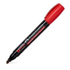 Marker permanent, varf tesit 4.9mm, rosu, Faber-Castell Multimark Winner 54