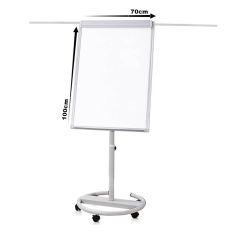 Flipchart magnetic cu brate si rotile, 100x70cm, Optima Vision