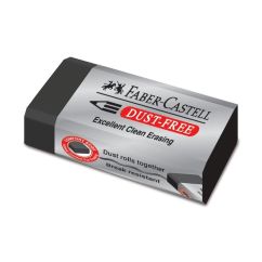 Radiera creion, 45x20x12mm, negru, Faber-Castell Dust Free