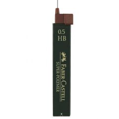 Mine creion mecanic, 0.5mm, HB, super-polymer, 12 buc/etui, Faber-Castell