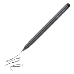 Liner, varf 0.4mm, negru, Faber-Castell Grip