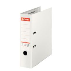 Biblioraft plastifiat int-ext A4, 80mm, alb, Esselte NO.1 Vivida Plus