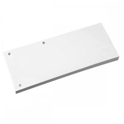 Separatoare din carton, 105x240mm, pentru biblioraft, 3 perforatii, 100 buc/set, alb, Standard