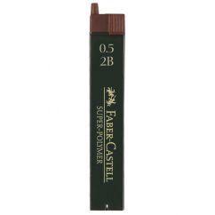 Mine creion mecanic, 0.5mm, 2B, super polymer, 12 buc/etui, Faber-Castell