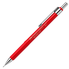Creion mecanic, 0.7mm, rosu, Faber-Castell 2317 TK-Fine
