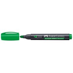 Marker permanent, varf rotund 2.8mm, verde, Faber-Castell Multimark Winner 52