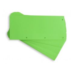 Separatoare din carton, 105x240mm, pentru biblioraft, 100 buc/set, verde neon, Standard