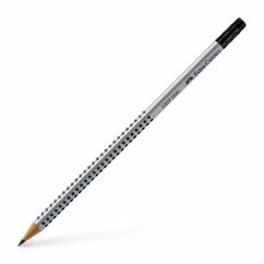 Creion grafit, HB, cu radiera, Faber-Castell 2001 Grip
