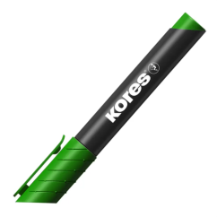 Marker permanent, varf rotund 3.0mm, verde, Kores XP1