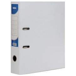 Biblioraft plastifiat A4, 75mm, alb, Noki