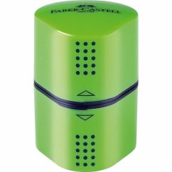 Ascutitoare tripla, vernil, Faber-Castell 2001 Grip