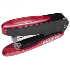 Capsator de birou, 20 coli, 24/6, plastic, rosu/negru, Noki EM-7