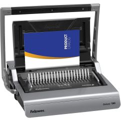 Aparat de indosariat manual, inele plastic, max. 500 coli, Fellowes Galaxy 500