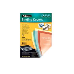 Coperti plastic A4, 200 microni, 100 buc/top, verde, Fellowes