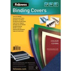 Coperti carton A4, 250 g/mp, 100 buc/top, albastru inchis, Fellowes