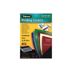Coperti carton A3, 250 g/mp, 100 buc/top, negru, Fellowes