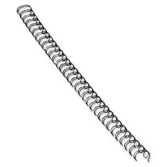 Inele de metal, 8mm (60 coli), negru, 100 buc/cutie, Fellowes