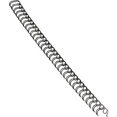 Inele de metal, 12mm (100 coli), negru, 100 buc/cut, Fellowes