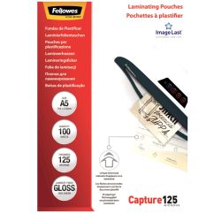 Folie laminare A5, 125 microni, 100 buc/top, Fellowes