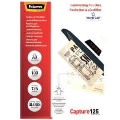 Folie laminare A3, 125 microni, 100 buc/top, Fellowes