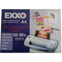Folie laminare A4, 80 microni, 100 buc/top, Exxo