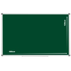 Tabla magnetica pentru creta, 120x180 cm, rama aluminiu, verde, Optima